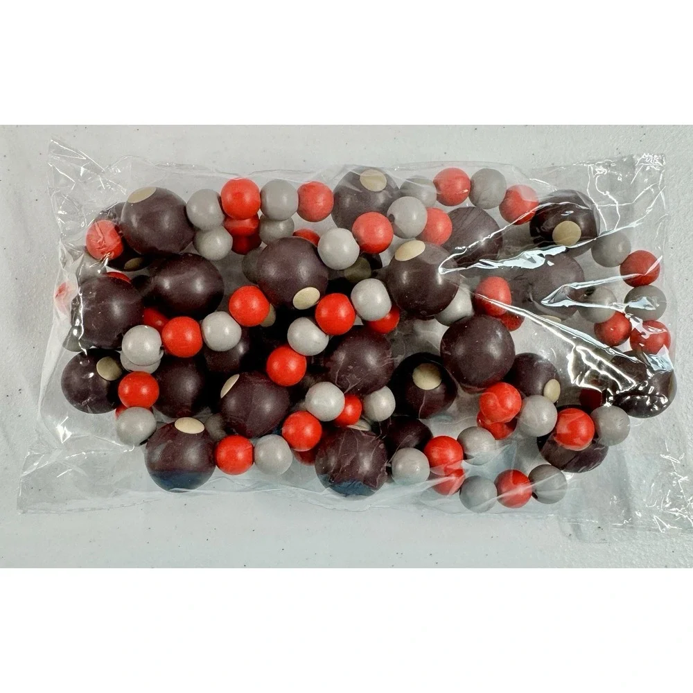 *BRAND NEW* Ohio State Buckeyes 6' Christmas Tree Garland String Wood Beads